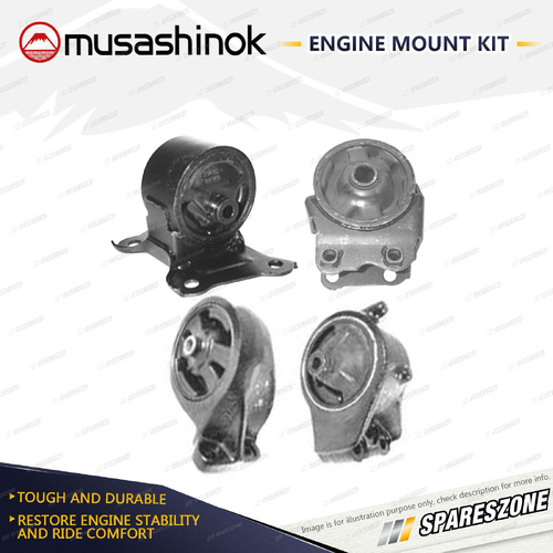 Musashinok Full Engine Mount Kit for Hyundai Sonata EF-B 2.4L G4JS 01-05 Auto