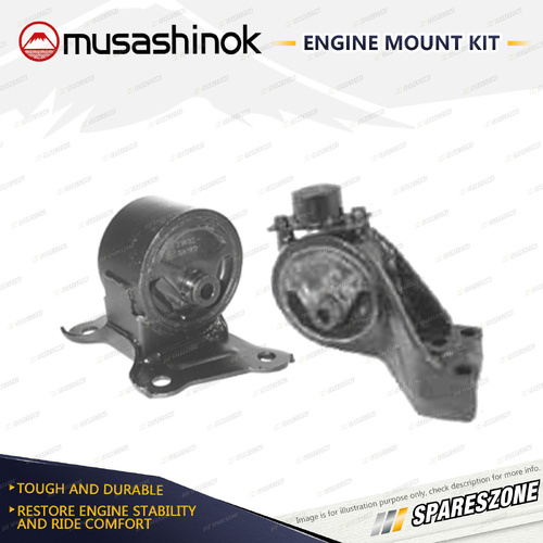 Musashinok LH + RH Engine Mount for Hyundai Sonata EF 2.5L V6 G6BV 98-01 Auto