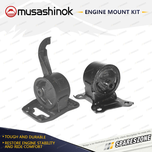 Musashinok LH + RH Engine Mount for Hyundai Sonata Y3 2.0L 4Cyl G4CP 96-98 Auto