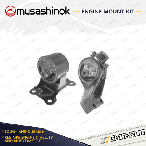 Musashinok LH + RH Engine Mount Kit for Hyundai Sonata EF EF-B 2.5L 2.7L Manual