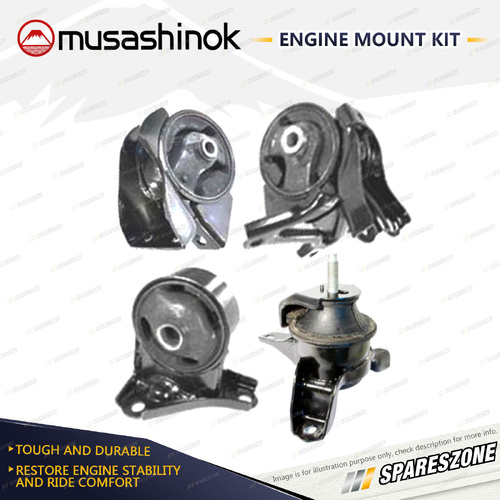 Musashinok Full Engine Mount Kit for Hyundai Tucson City JM 2.0L 2.7L 04-10 Auto