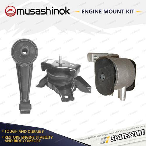 Musashinok Full Engine Mount Kit for Hyundai Getz TB 1.3L 1.5L 02-05 Manual