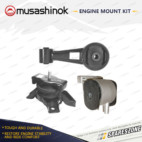 Musashinok Full Engine Mount Kit for Hyundai Getz TB 1.3L 1.5L 02-05 Auto