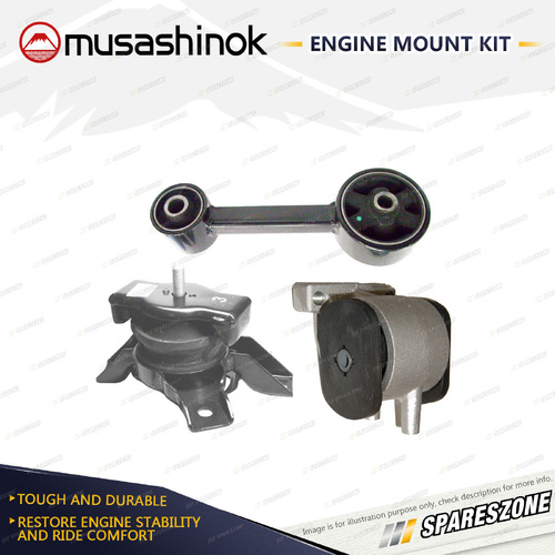 Musashinok Full Engine Mount Kit for Hyundai Getz TB 1.4L 1.6L 05-11 Auto