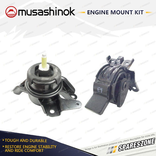 LH + RH 1 Bolt Engine Mount Kit for Hyundai i45 YF 2.0L 4Cyl G4KD 10-12 Auto