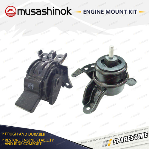 LH + RH 2 Bolt Engine Mount Kit for Hyundai i45 YF 2.0L 4Cyl G4KD 10-12 Auto