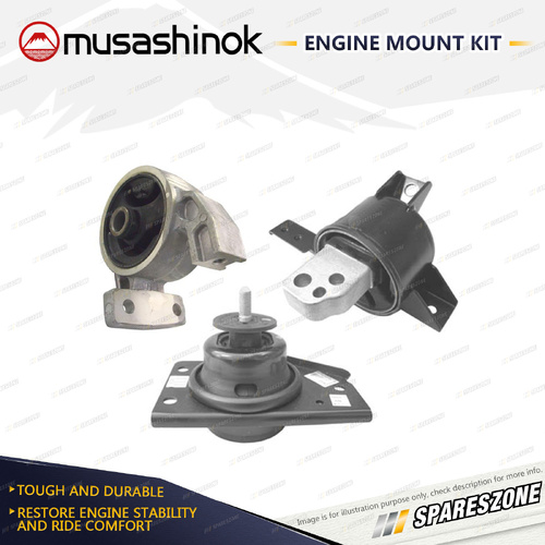 Full Engine Mount Kit for Hyundai Accent MC 1.6L 4Cyl G4ED 06-10 Auto & Man