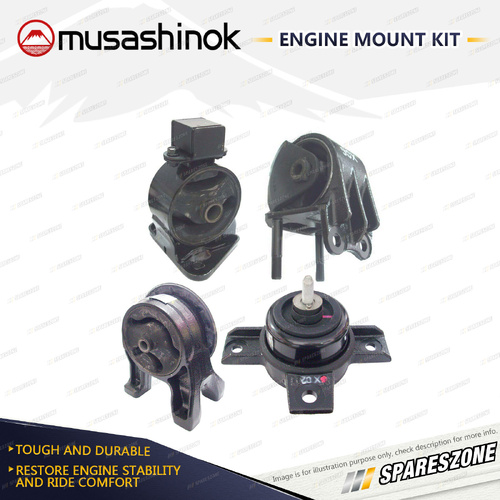 Musashinok Full Engine Mount Kit for Hyundai Santa Fe CM 3.5L V6 G6DC 09-12 Auto