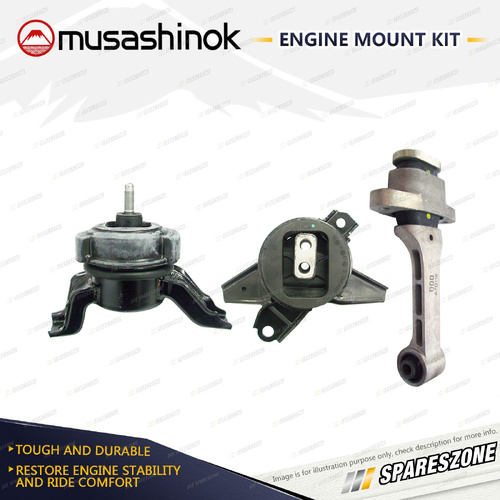 Full Engine Mount Kit for Hyundai Sante Fe DM 2.2L AWD D4HB 12-18 Auto