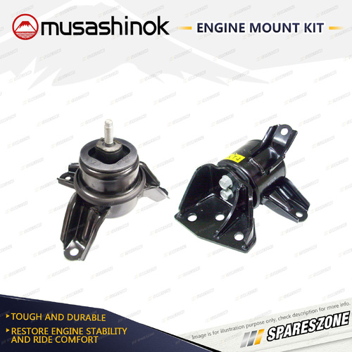LH + RH Engine Mount Kit for Hyundai iX35 LM 2.0L FWD G4KD 10-13 Manual 1 Bolt