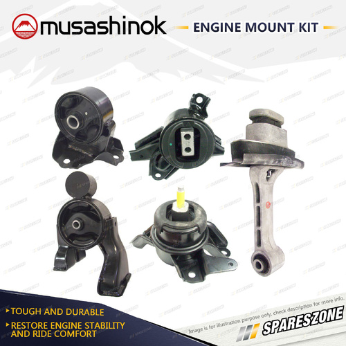 Full Engine Mount Kit for Hyundai i45 YF 2.0L 2.4L 10-13 Auto 1 Bolt Bracket