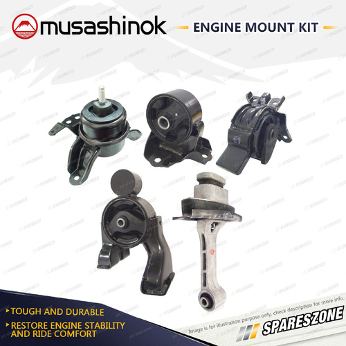 Musashinok Full Engine Mount Kit for Hyundai i45 YF 2.0L G4KD 10-12 RH Two Bolt