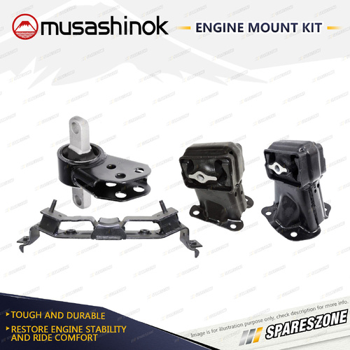 Musashinok Full Engine Mount Kit for Jeep Commander XH 4.7L 4WD 3Y5 06-10 Auto