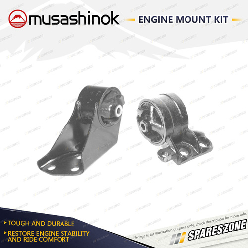 Musashinok LH + RH Engine Mount for Kia Mentor GLX SLX 1.5L 4Cyl B5 96-98 Manual
