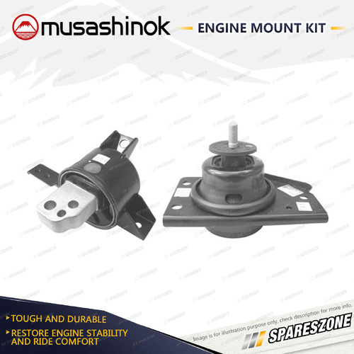 Musashinok LH + RH Engine Mount for Kia Rio JB 1.4L 1.6L 4Cyl 05-11 LH Genuine