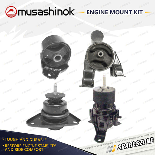 Musashinok Full Engine Mount Kit for Kia Cerato TD 2.0L 4Cyl G4KD 1/09-9/13 Auto