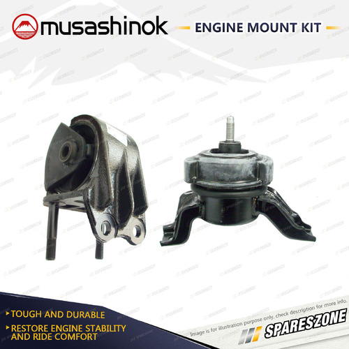 Musashinok LH + RH Engine Mount for Kia Sorento XM 2.4L 4Cyl FWD G4KE 12-15 Auto