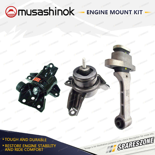 Full Engine Mount Kit for Kia Sportage SL 2.0L 4Cyl G4KD 10-16 Auto 1 Bolt