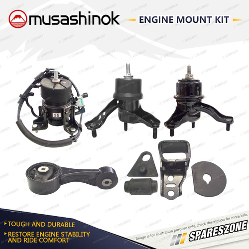 Musashinok Full Engine Mount Kit for Lexus RX350 GSU35R 3.5L V6 2GRFE 06-09 Auto