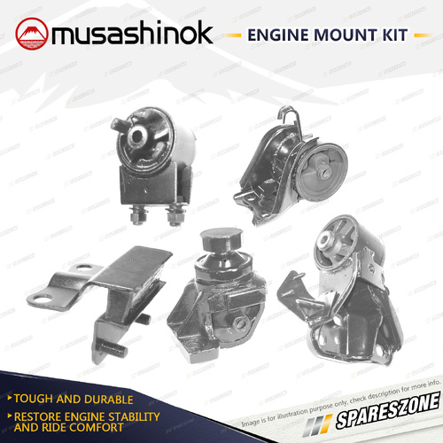 Musashinok Full Engine Mount Kit for Mazda 626 GE 2.0L 4Cyl Sedan FS 92-97 Auto