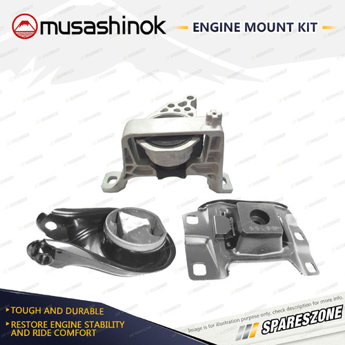 Full Engine Mount Kit for Mazda 3 BK 1.3 1.6L Grey Import 03-08 Auto & Man