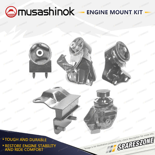 Musashinok Full Engine Mount Kit for Mazda Eunos 500 CA 2.0L V6 KF 92-99 Manual