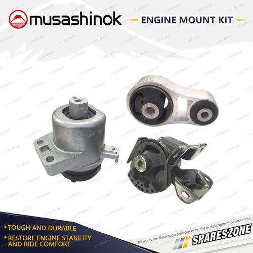 Musashinok Full Engine Mount Kit for Mazda CX-7 ER 2.3L 2.5L 4Cyl 06-12