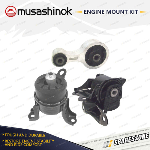 Musashinok Full Engine Mount Kit for Mazda 6 GH 2.5L 4Cyl L5 08-12 Auto & Manual