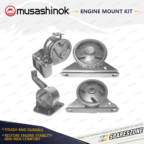 Full Engine Mount Kit for Mitsubishi Lancer CC 1.6L 4Cyl Hatch 4G92 92-96 Auto
