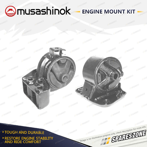 Musashinok LH + RH Engine Mount Kit for Mitsubishi Lancer CC CE 1.8L 92-03
