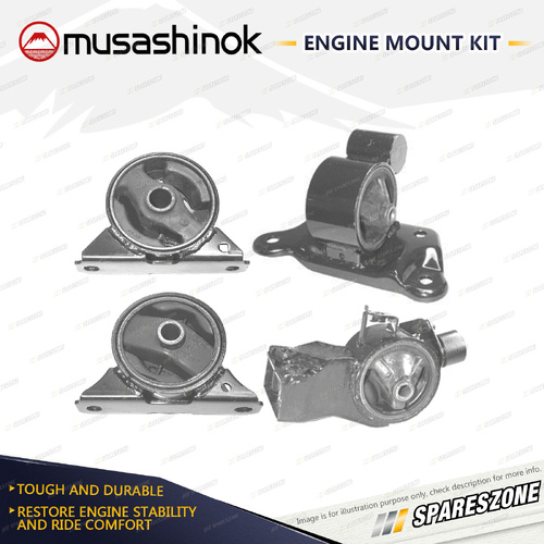 Full Engine Mount Kit for Mitsubishi Lancer CE 1.5L 4Cyl Coupe 4G15 96-97 Auto