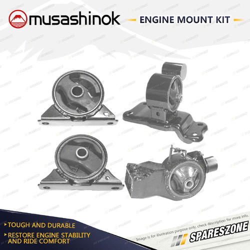 Full Engine Mount Kit for Mitsubishi Lancer CE 1.5L 4Cyl Coupe 4G15 96-97 Manual