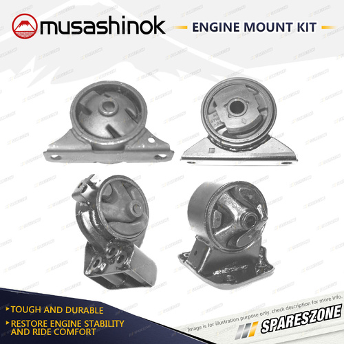 Front + Rear + LH + RH Engine Mount Kit for Mitsubishi Lancer CC 1.8L 92-96 Auto