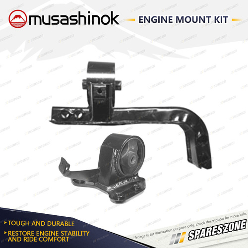 LH + RH Engine Mount Kit for Mitsubishi Galant HH VR4 2.0L 4G63T 90-93 Manual