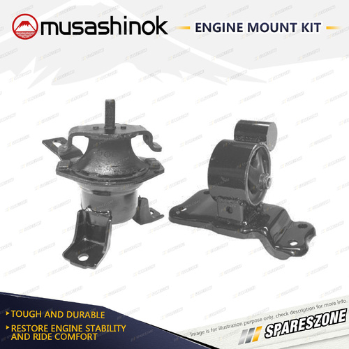LH + RH Engine Mount Kit for Mitsubishi Lancer CH 2.4L 4Cyl 4G69 05-07 Manual
