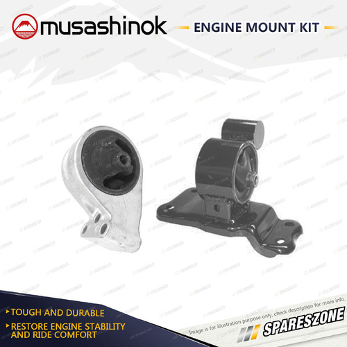 LH + RH Engine Mount Kit for Mitsubishi Lancer CE 1.8L 4Cyl 4G93 98-03 Manual