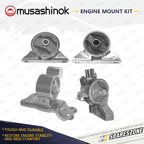 Full Engine Mount Kit for Mitsubishi Lancer CE 1.8L 4G93 96-98 Manual