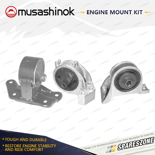 Musashinok Full Engine Mount Kit for Mitsubishi Magna TJ 3.5L V6 6G74 02-03 Auto