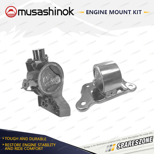 LH + RH Engine Mount Kit for Mitsubishi Lancer CE 1.8L 4Cyl 4G93 96-98 Auto