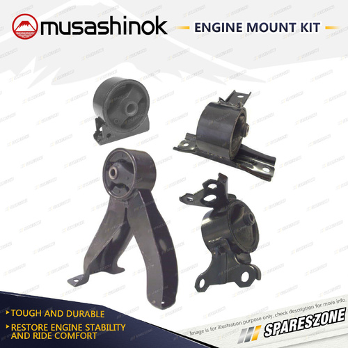 Full Engine Mount Kit for Mitsubishi Outlander ZG ZH Delica D5 2.4L 06-15 CVT