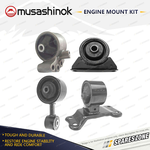 Full Engine Mount Kit for Mitsubishi Lancer CE CP EVO V VI 2.0L 98-01 5 Spd Man