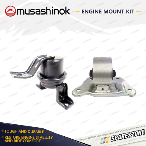LH + RH Engine Mount Kit Offset Bush for Mitsubishi Lancer CG CH 2.0L 02-06 Auto