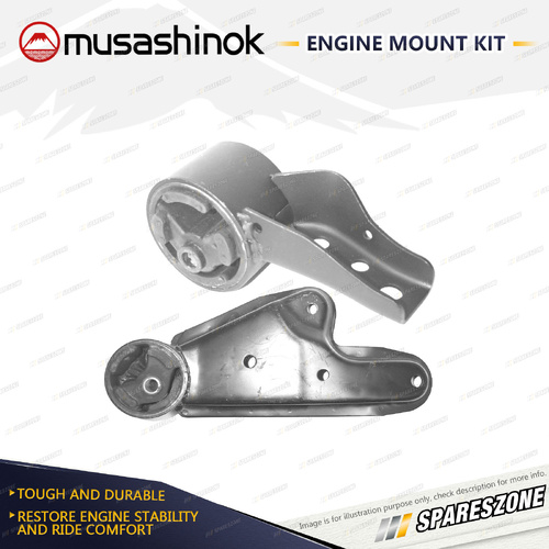 Musashinok LH + RH Engine Mount Kit for Nissan Pulsar N12 Exa Van 1.3L 1.5L 4Cyl