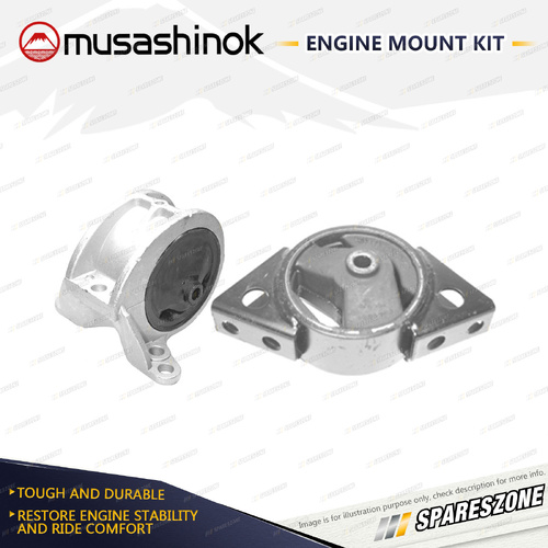 Musashinok Rear + RH Engine Mount Kit for Nissan Primera P10 P11 1.8L 2.0L 90-02