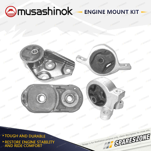 Musashinok Full Engine Mount Kit for Nissan Micra K11 1.3L CG13DE 95-97 Auto