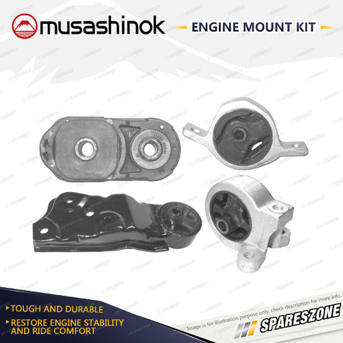 Musashinok Full Engine Mount Kit for Nissan Micra K11 1.3L CG13DE 95-97 Manual