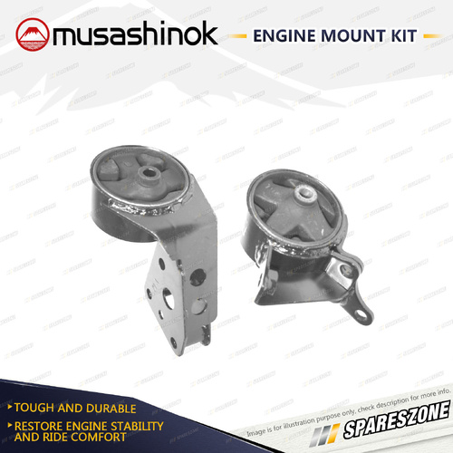 Musashinok LH + RH Engine Mount for Nissan Pulsar N15 1.6L GA16DE 95-00 Auto