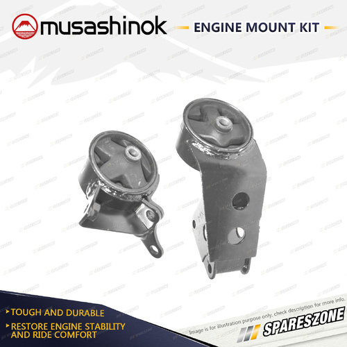 LH + RH Engine Mount Kit for Nissan Pulsar N15 1.6L 4Cyl GA16DE 95-00 Manual
