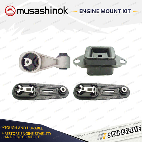 Full Engine Mount Kit for Nissan Pulsar B17 1.8L 4Cyl FWD MRA8DE 13-18 Man CVT