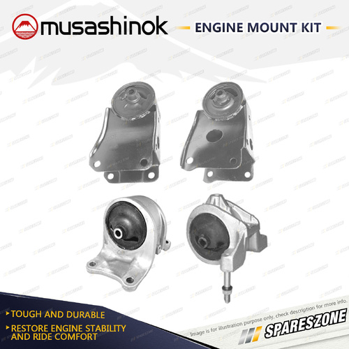 Musashinok Full Engine Mount Kit for Nissan Maxima A33 3.0L V6 VQ30DE 99-03 Auto